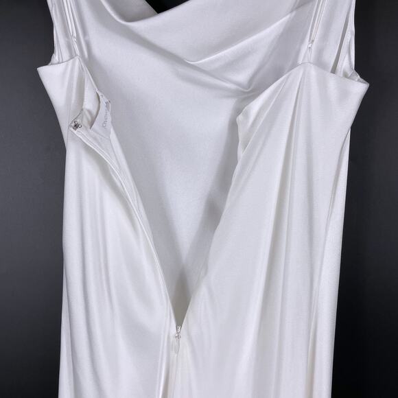 Jonathan Simkhai Nellie Slip Dress White Cowl Neck Sleeveless Midi Sz‎ 0 - Picture 10 of 12
